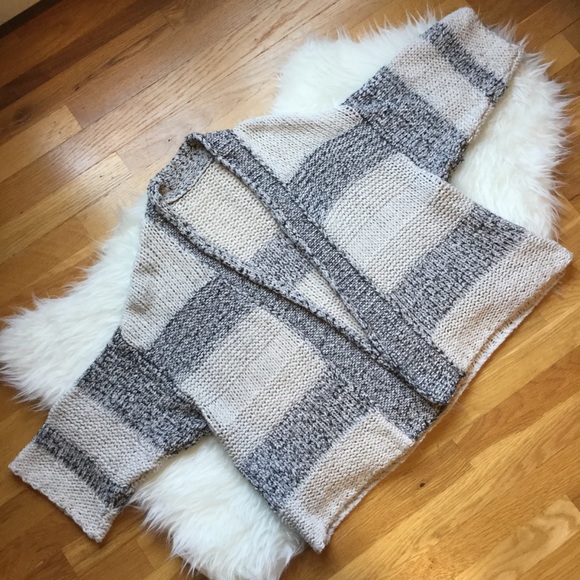 Vince Chunky Knit Striped Oversized Cardigan - Picture 3 of 8